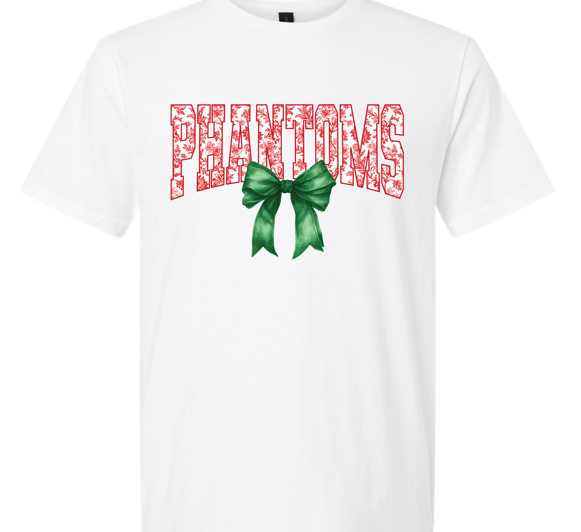 Phantoms Red Green white tee or Long sleeve