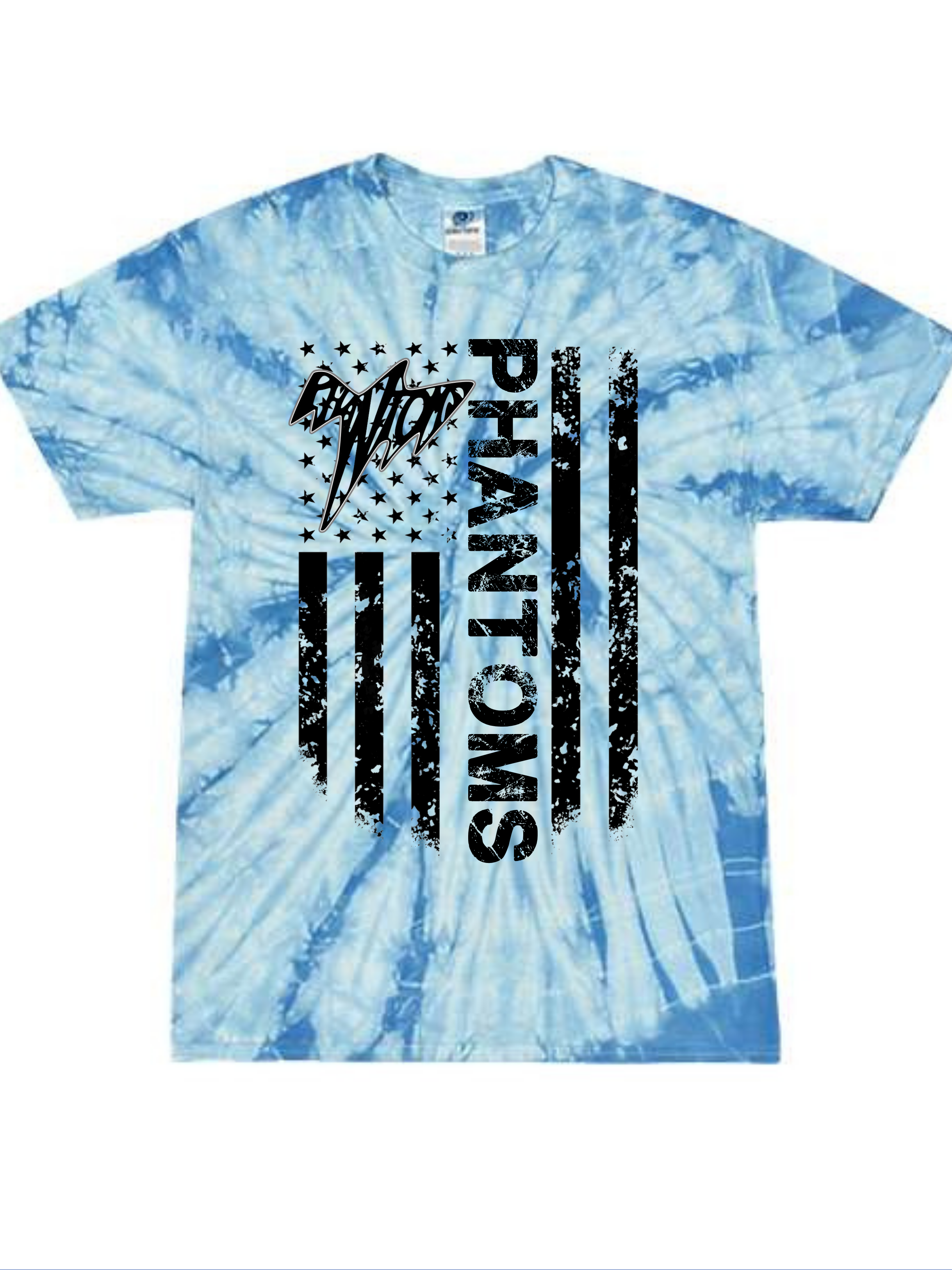 Phantoms Flag Tie Dye Tee