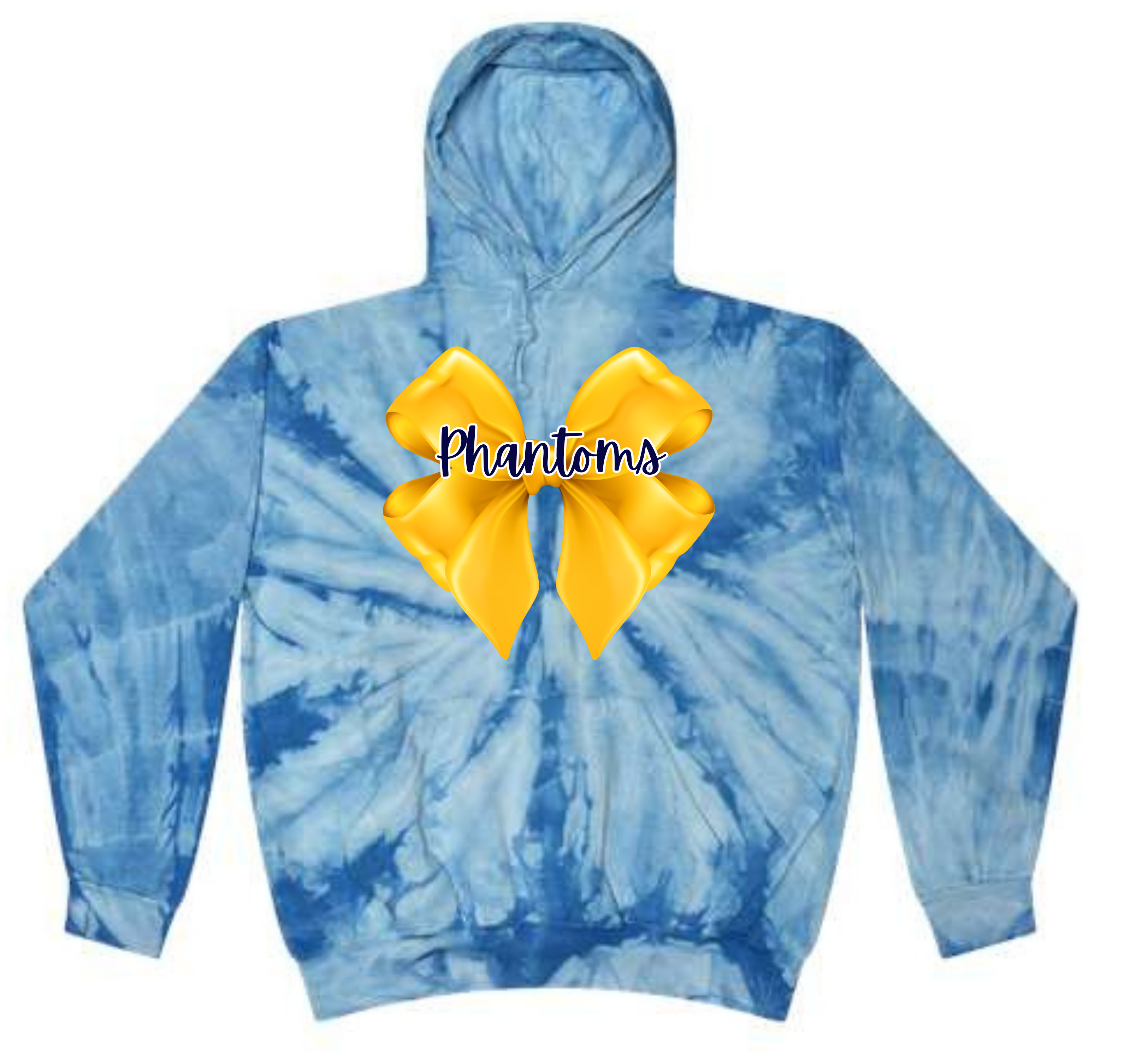 Phantoms Bow Tie Dye  Hoodie