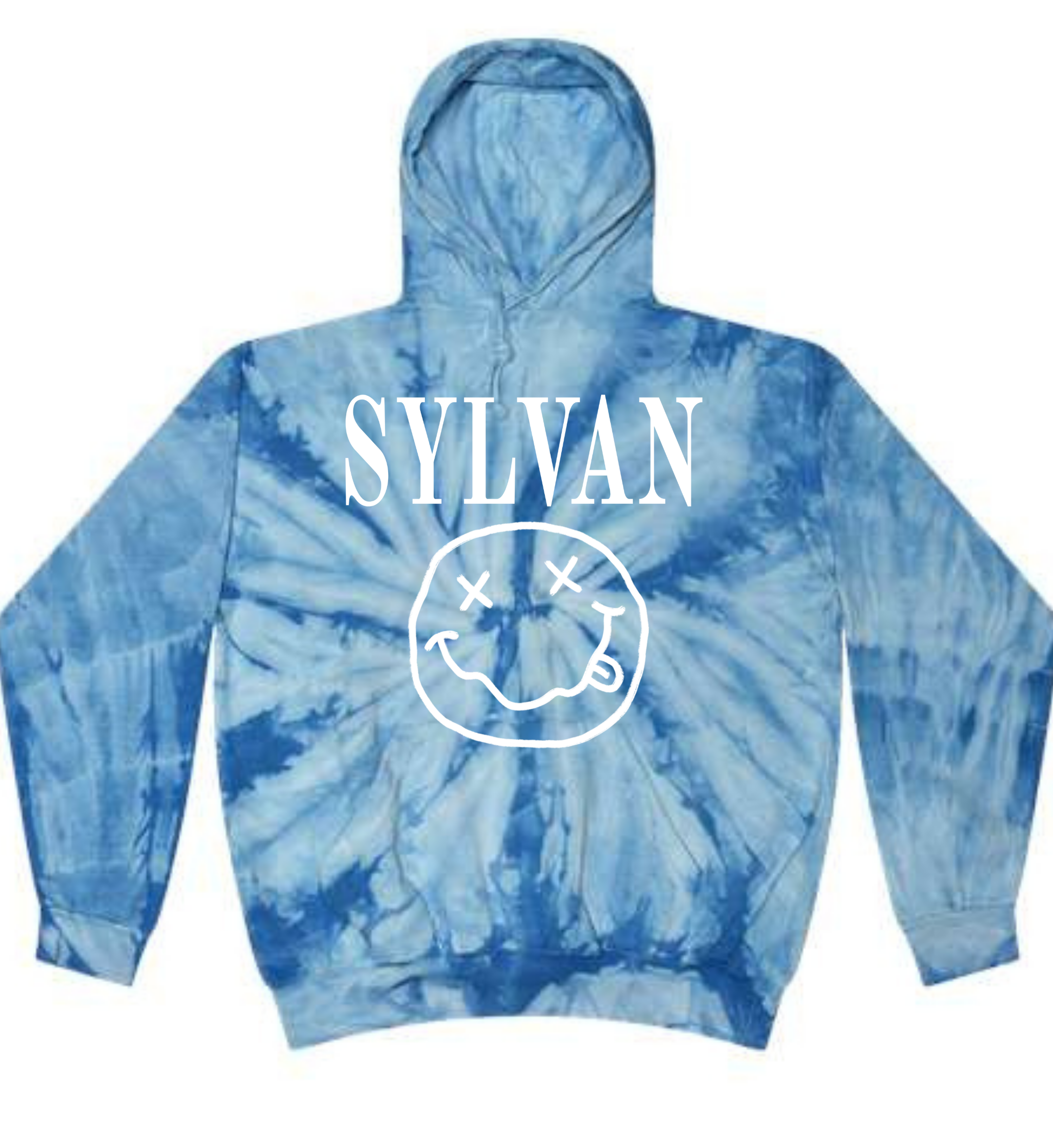 Sylvan Face tie dye hoodie