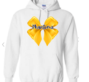 Phantoms Bow  White Hoodie or Crewneck