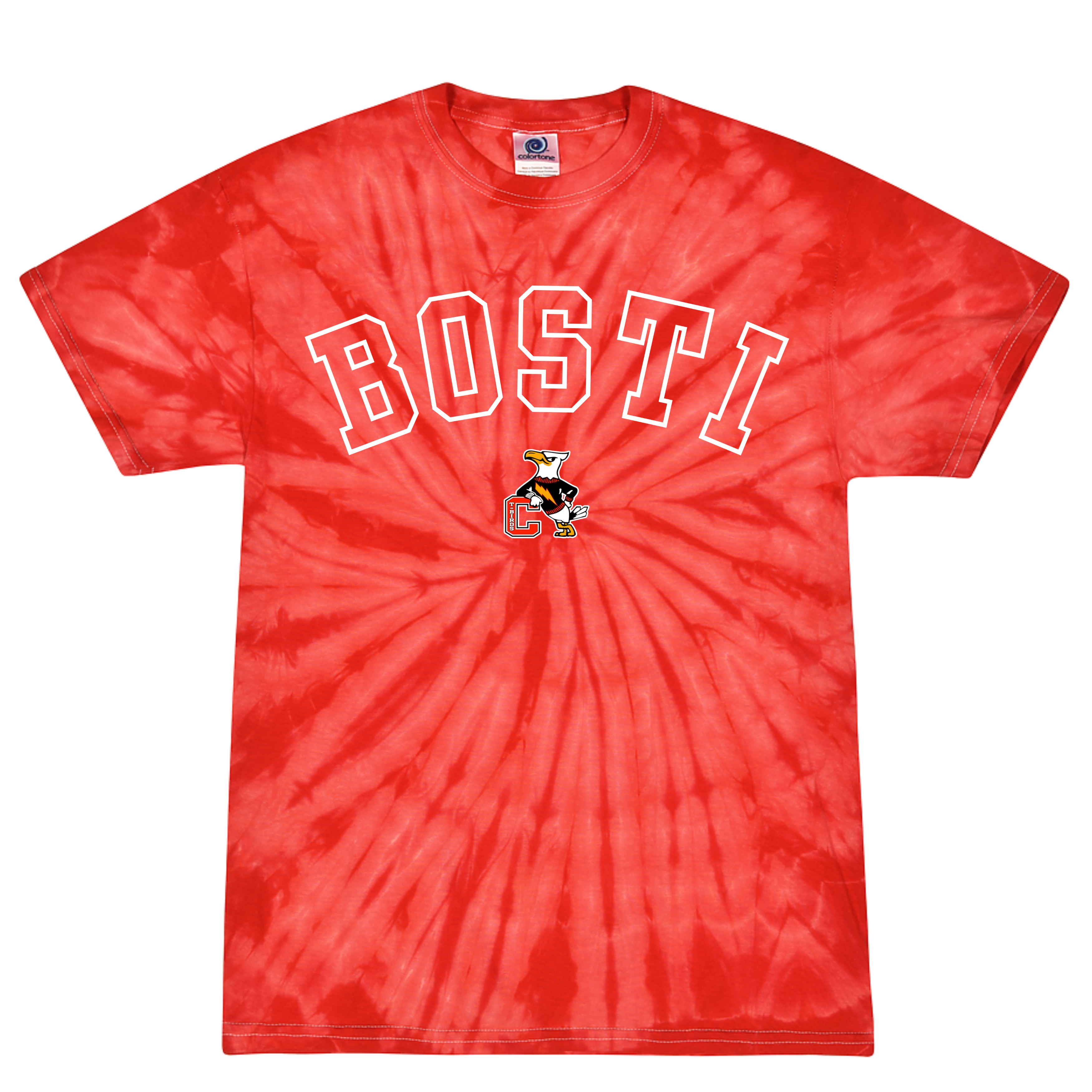 Bosti Varsity lettering Red Tie Dye