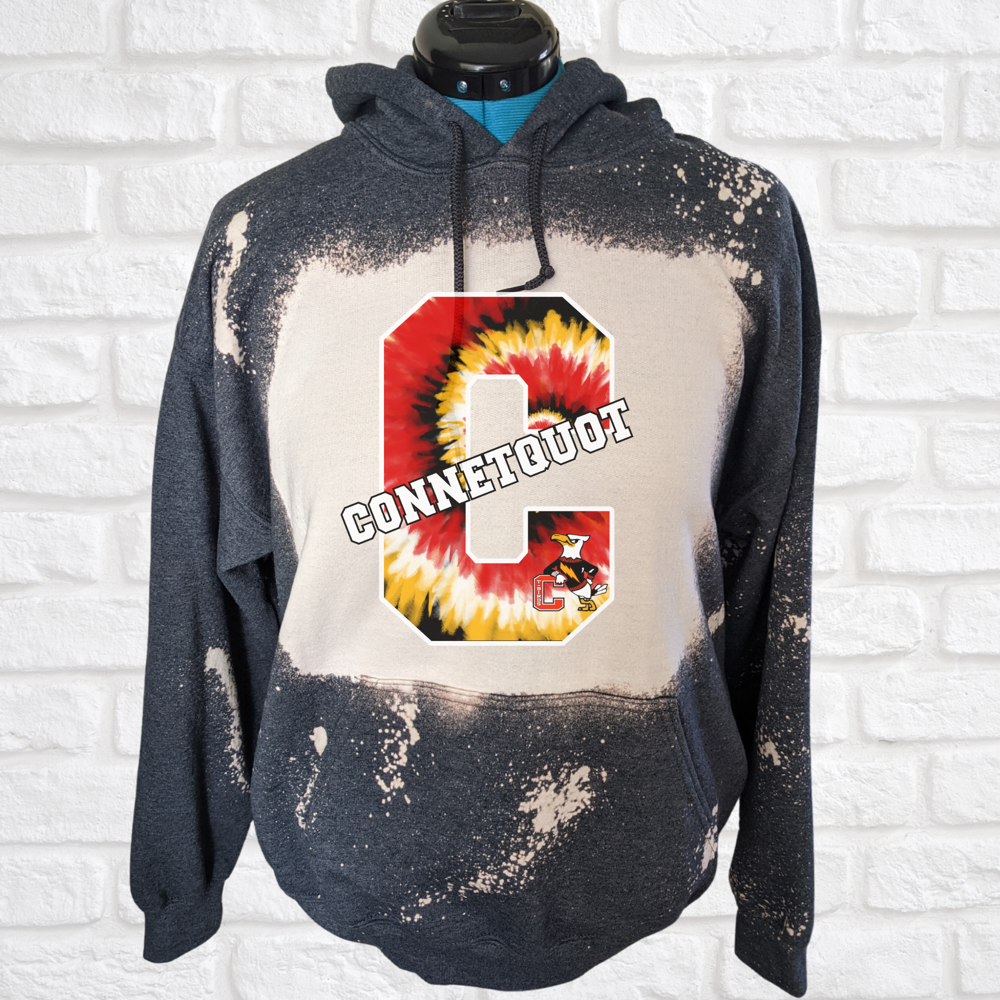 Bleached Connetquot tie dye C
