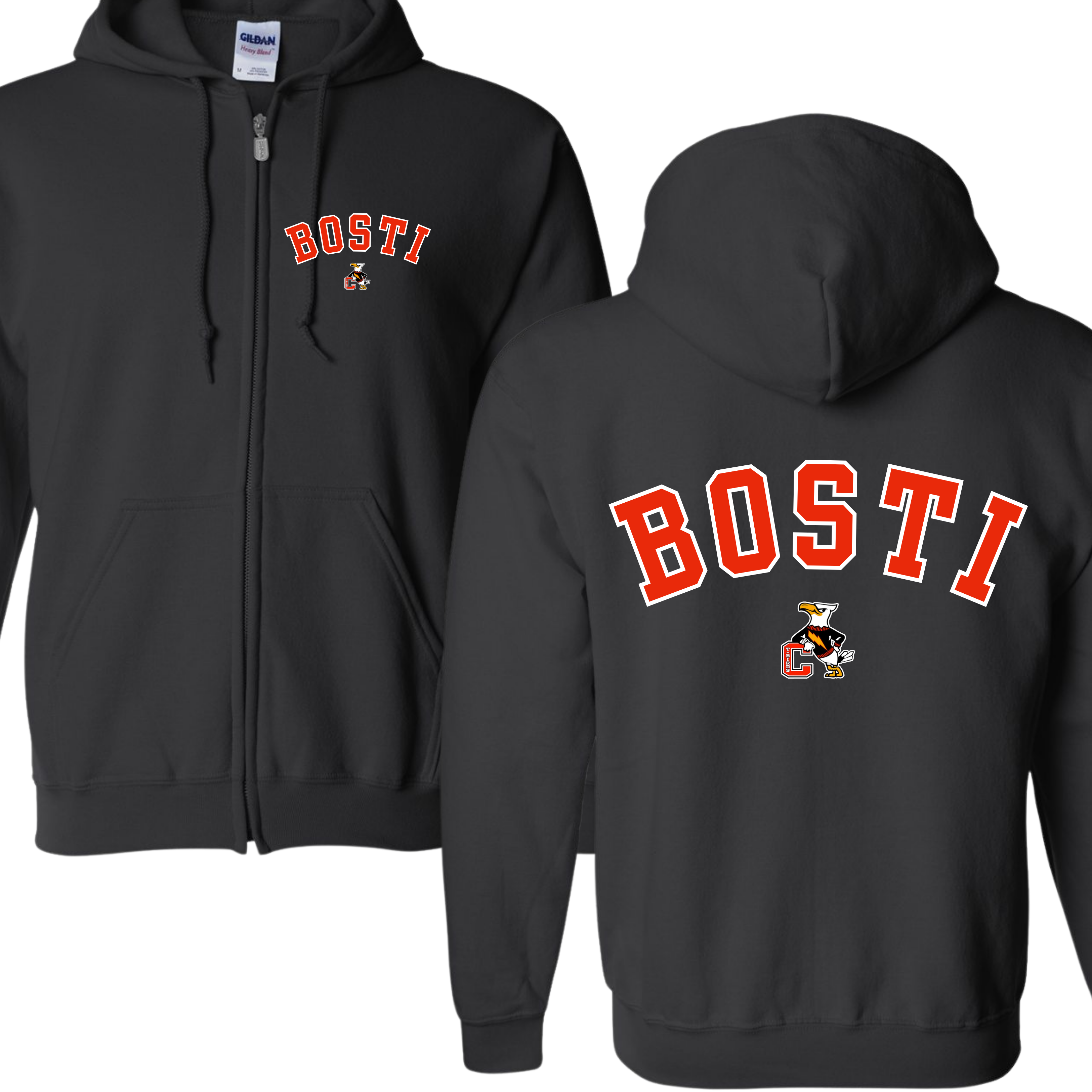 Bosti Varsity Zip up hoodie