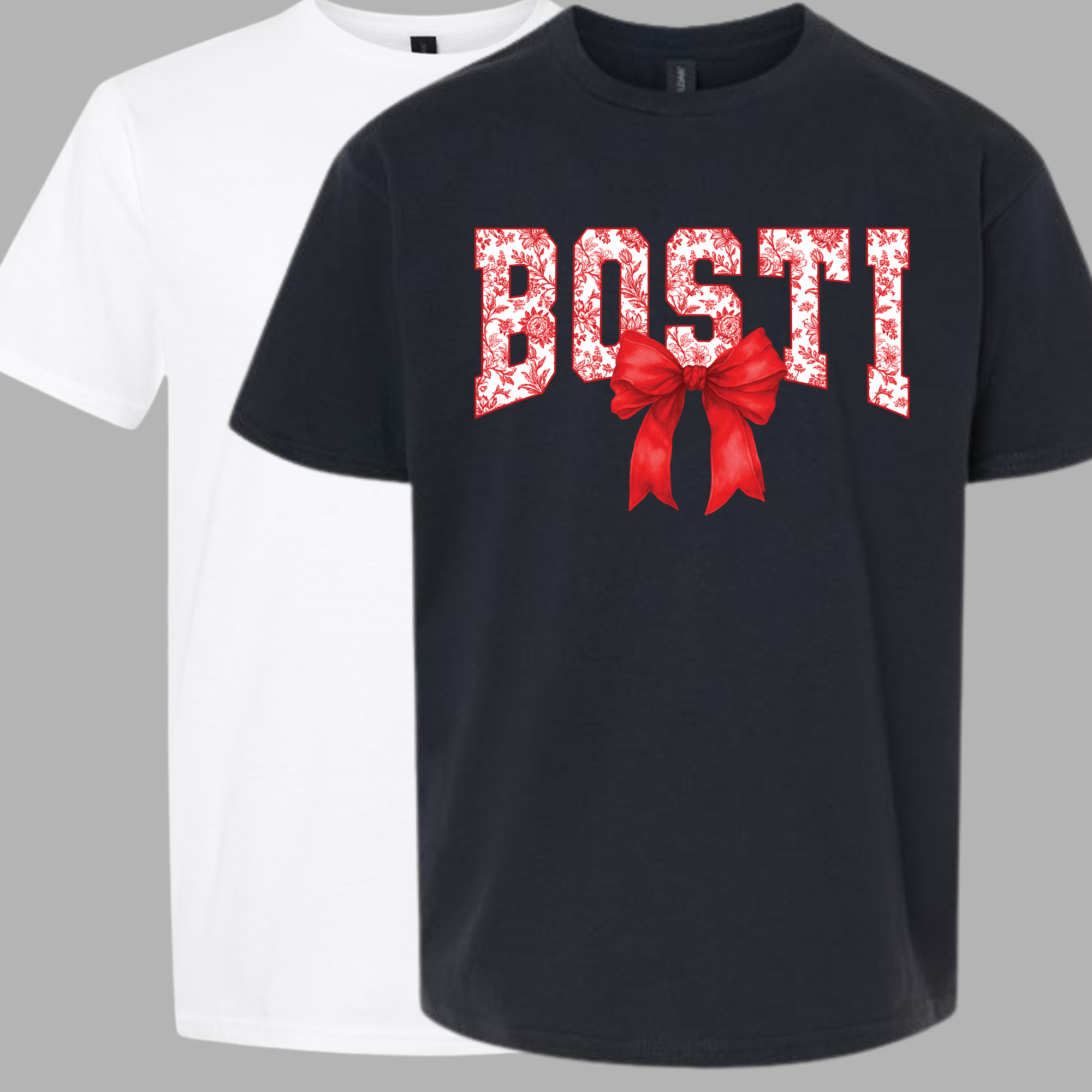 Bosti Floral Bow Tee or Long Sleeve
