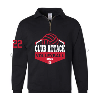 3/4 zip up Club Attack 2025
