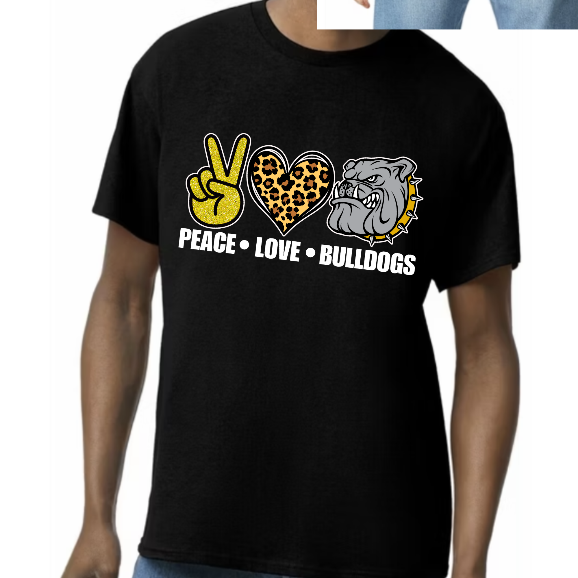 Peace Love Bulldogs Tee
