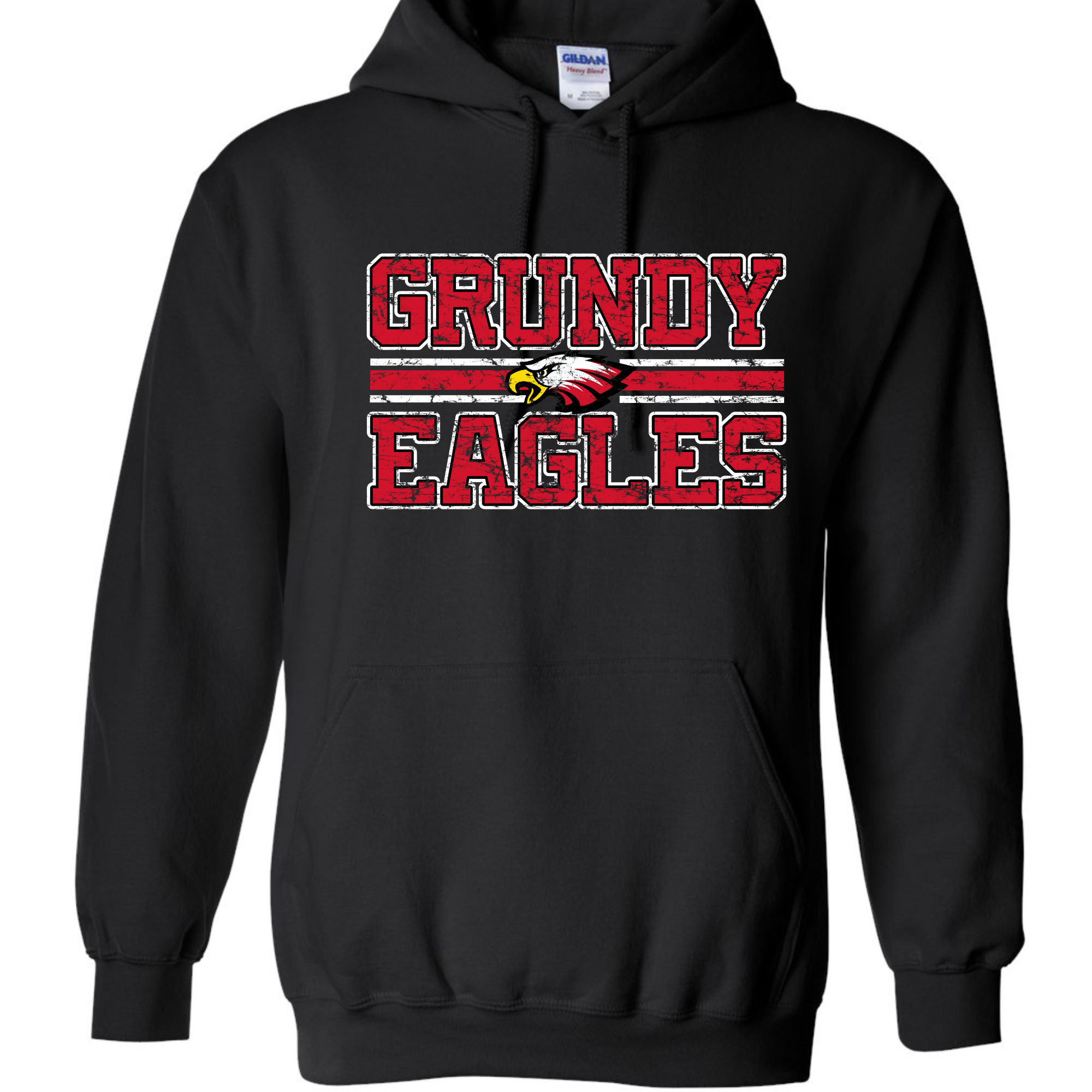 Grundy eagles football style Hoodie Crewneck, Long Sleeves