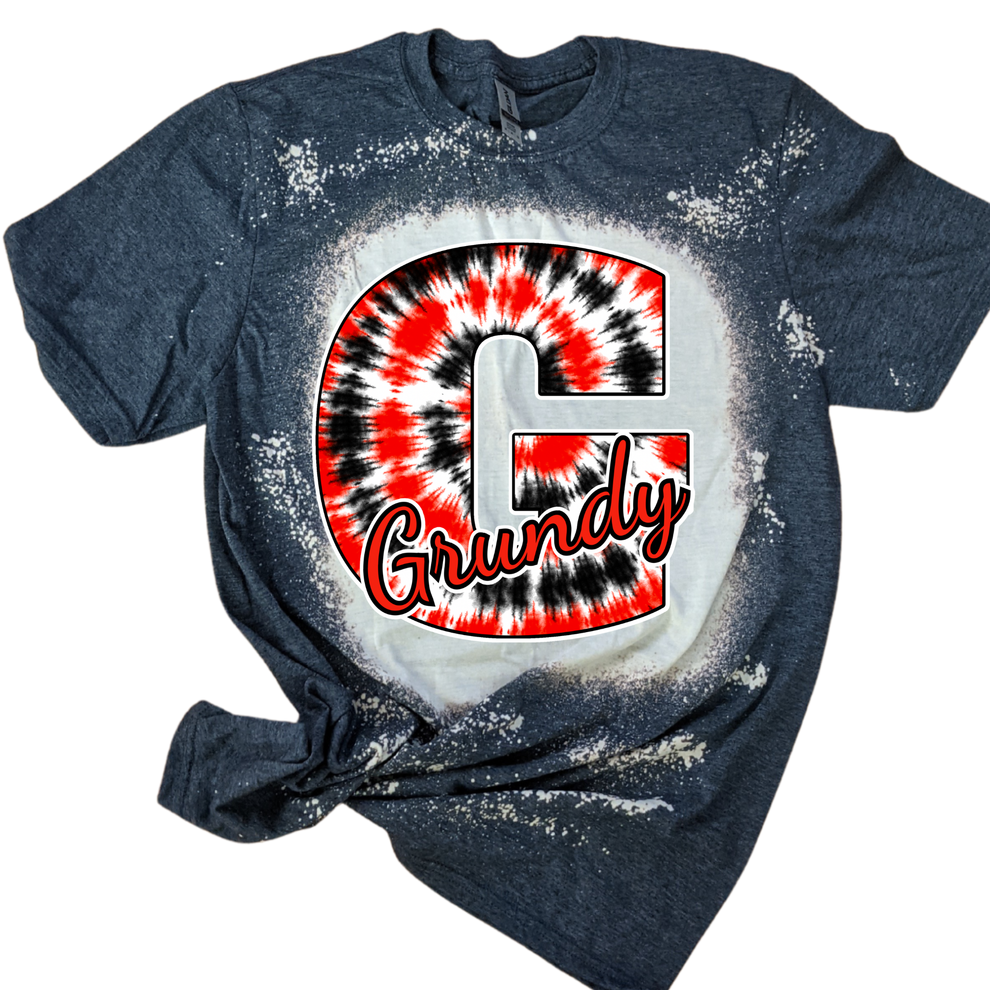 Grundy Tie dye G Bleached Tee