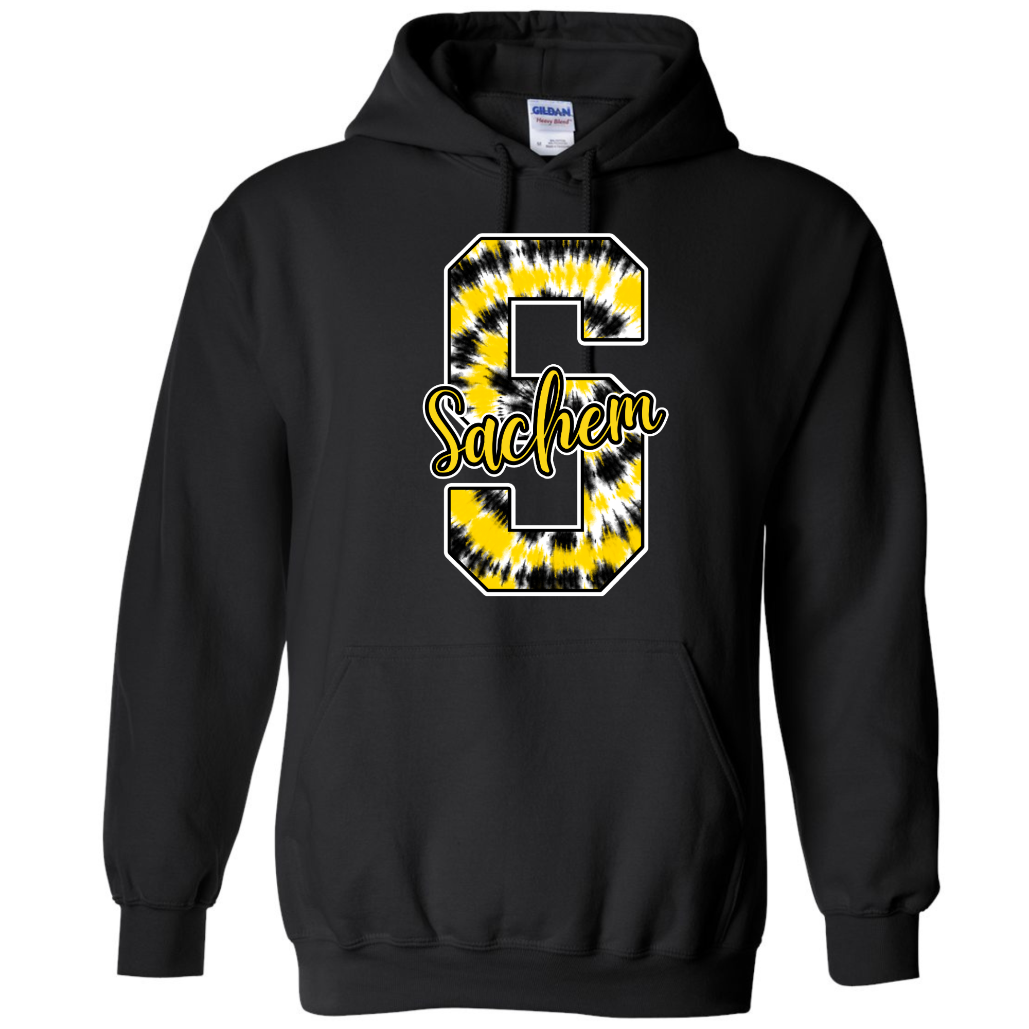 Sachem Tie dye Black  Hoodie, Crewneck, Zip up, Long Sleeve Please choose