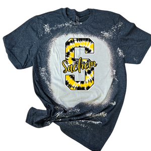 Sachem tie dye Bleached Hoodie or Tee