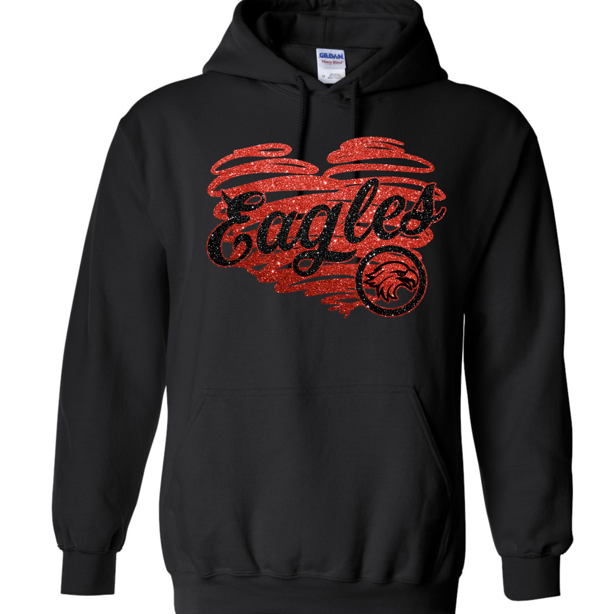 Eagles heart hoodie, Crewneck, Long sleeve  Please choose in menu tab