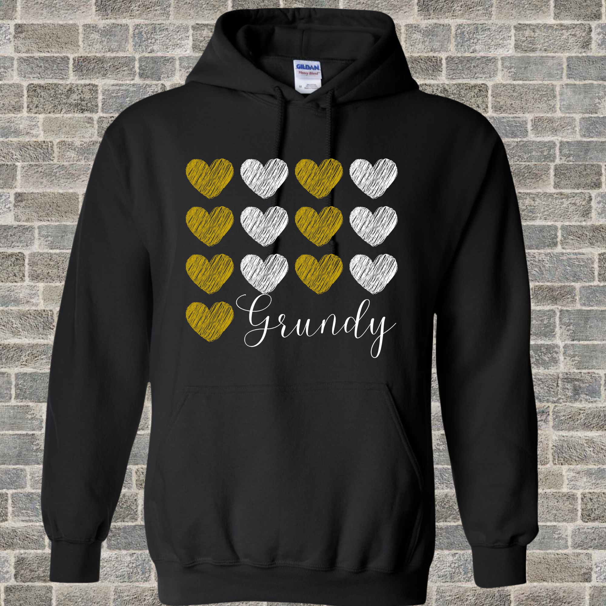 Grundy hearts Sweatshirt (PLEASE CHOOSE STYLE YOU WANT )