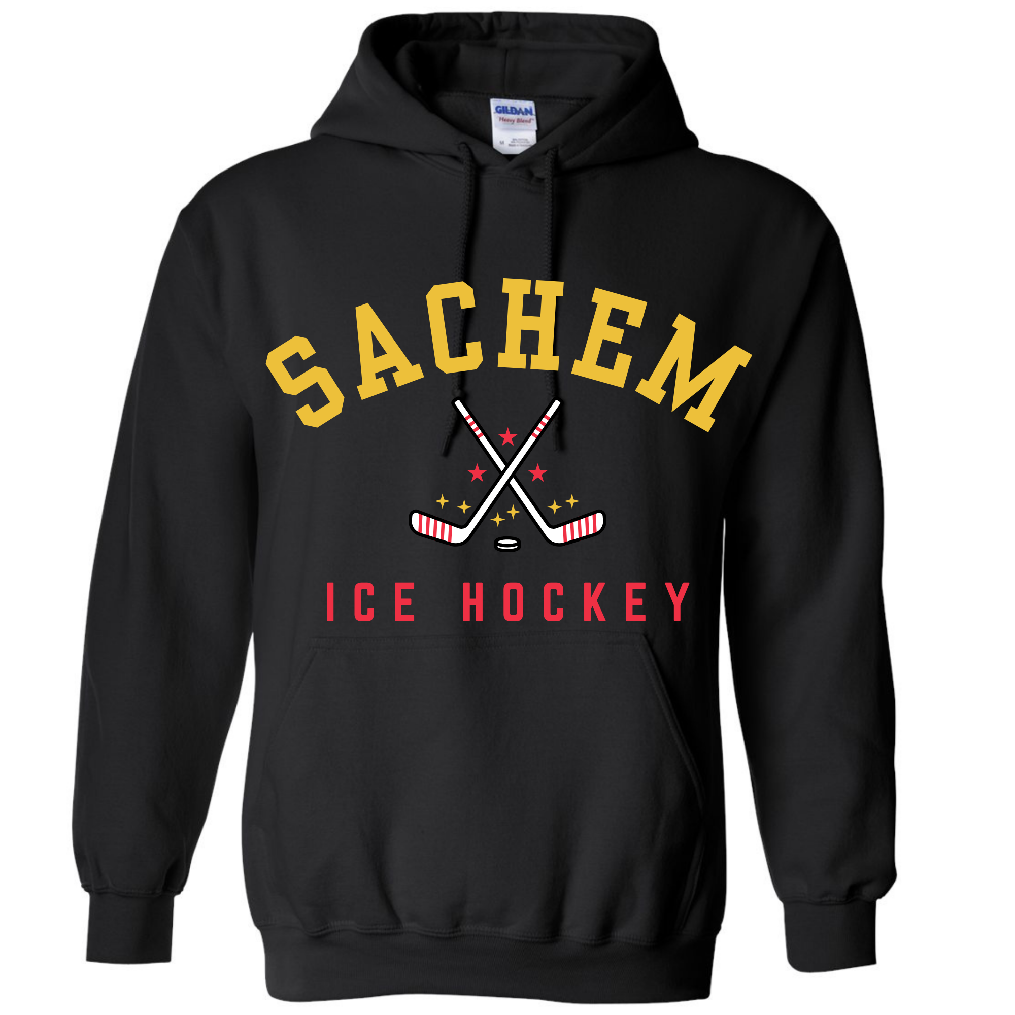 Sachem Ice hockey red and gold ( please choose style in Menu)