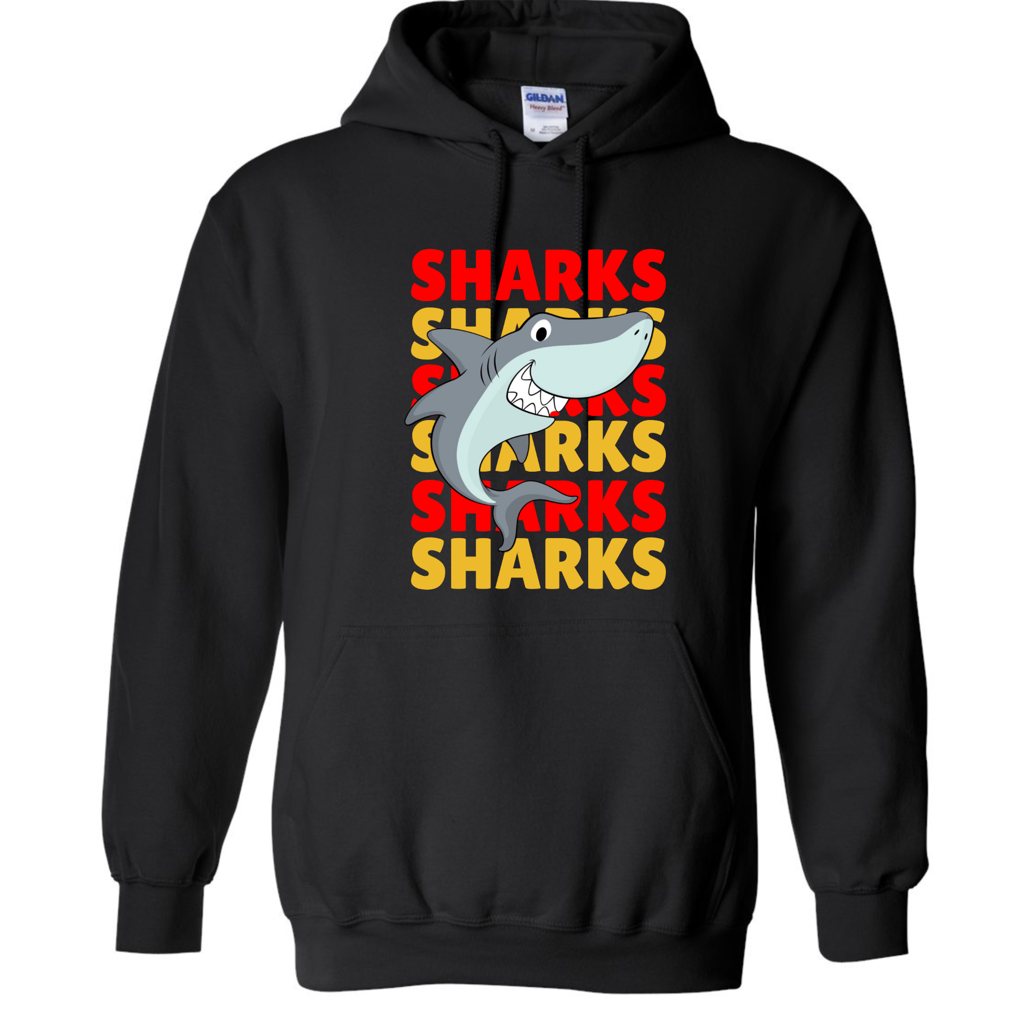 Sharks Red gold Hoodie or Crewneck ( please choose in menu)
