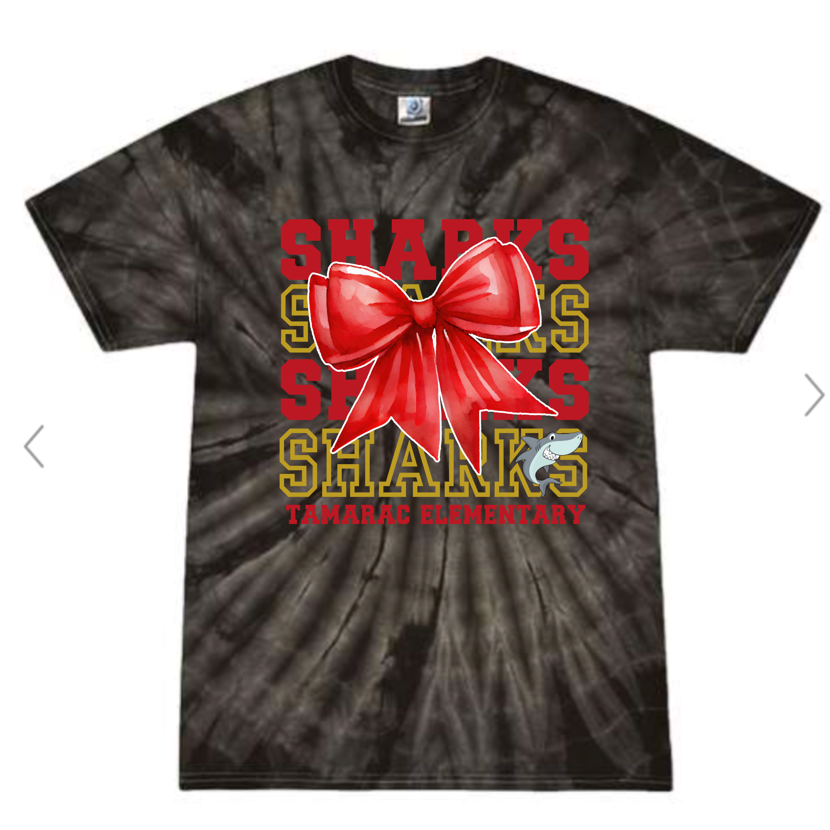 Sharks bow Tie Dye