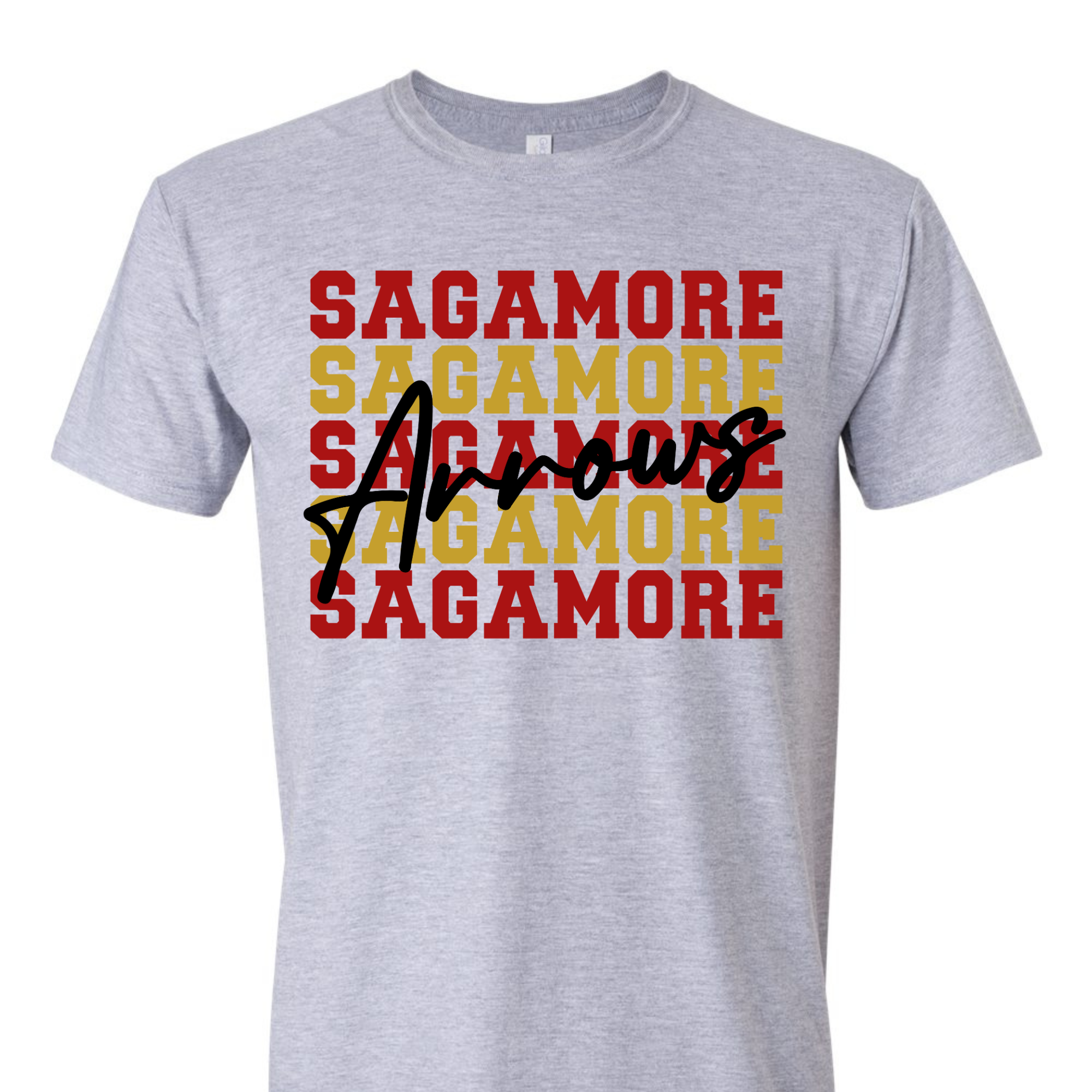 Sagamore Arrows Grey Tee or Long Sleeve