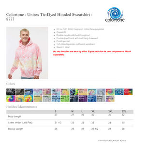 Phantoms Bow Tie Dye  Hoodie