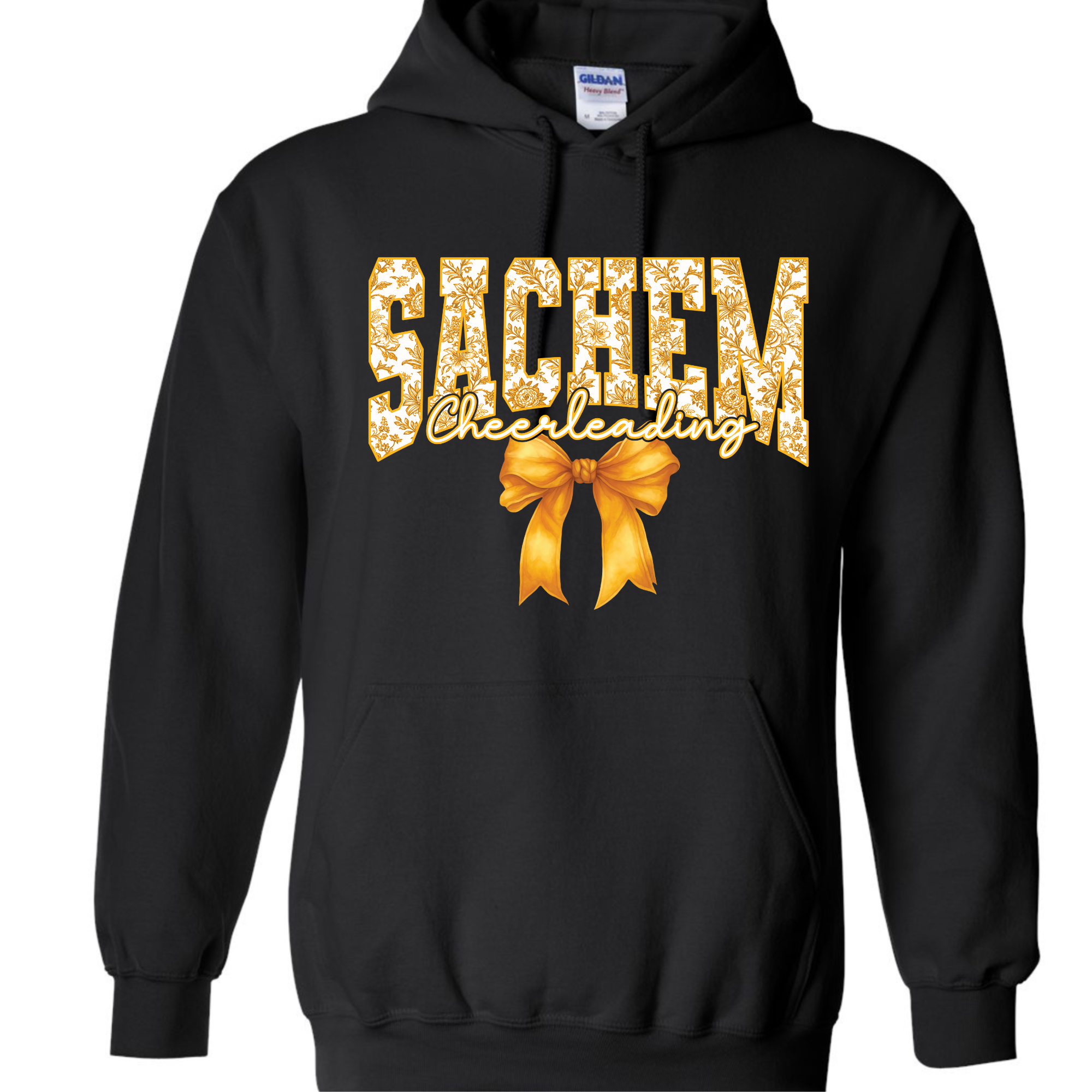 Sachem Cheerleading Gold Bow