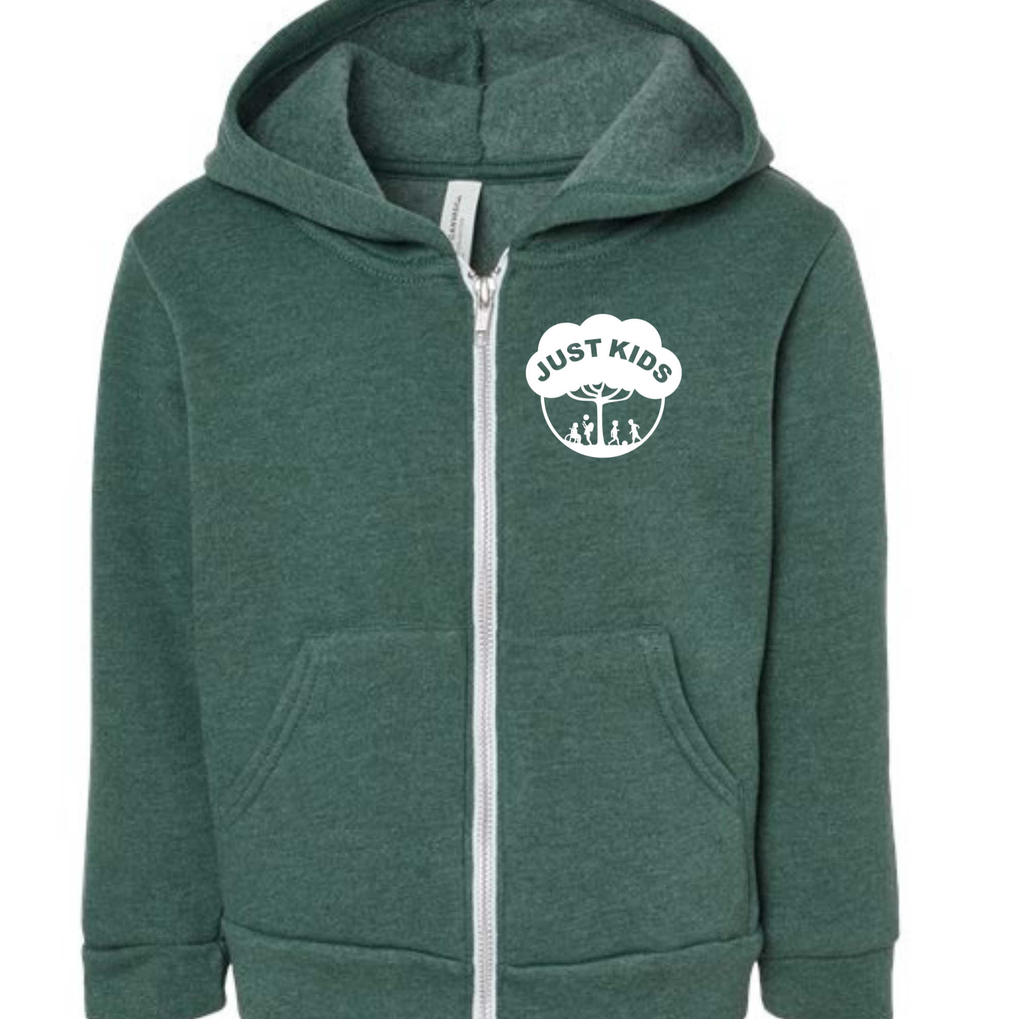 Toddler zip up Heather Forest Green or Black Please Choose in menu tab