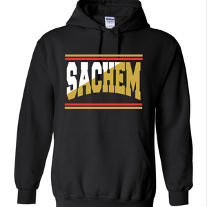 Sachem Red white Gold Hoodie or Tee Please choose in menu tab (Wenonah shop)