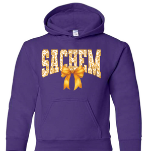 Sachem Gold Bow Hoodie or Crewneck Purple
