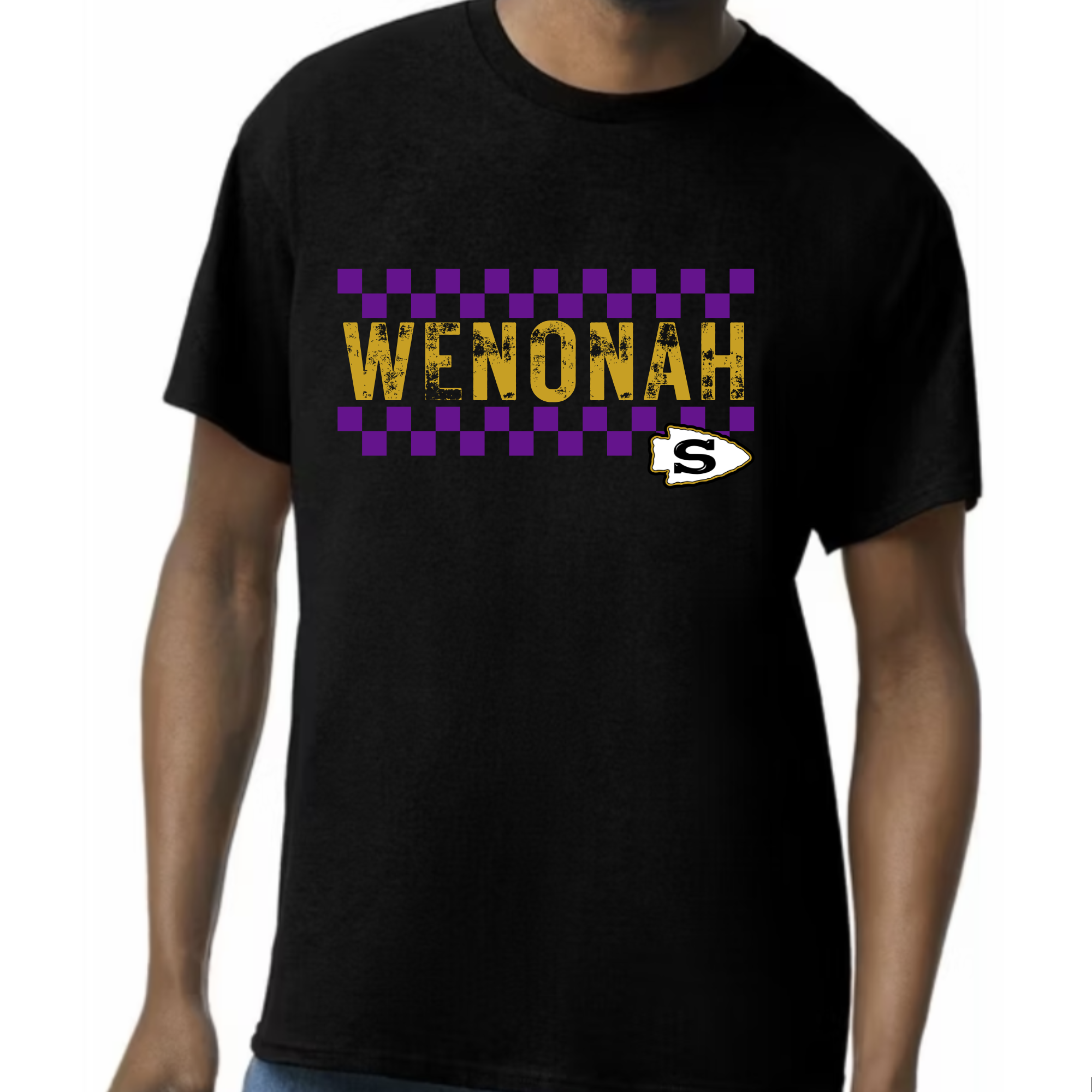 Wenonah checkerboard Tee or Long Sleeve