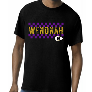 Wenonah checkerboard Tee or Long Sleeve