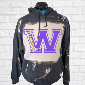 W bleached Hoodie