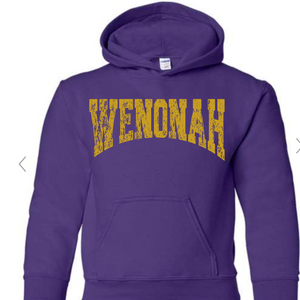 Wenonah rustic Purple Hoodie , Crewneck, Long Sleeve