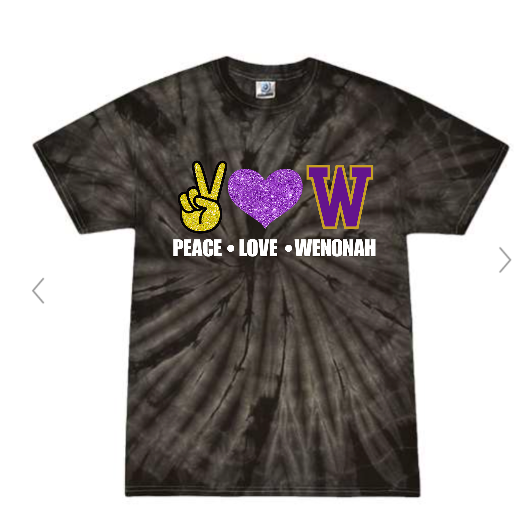 Peace love Wenonah tie dye
