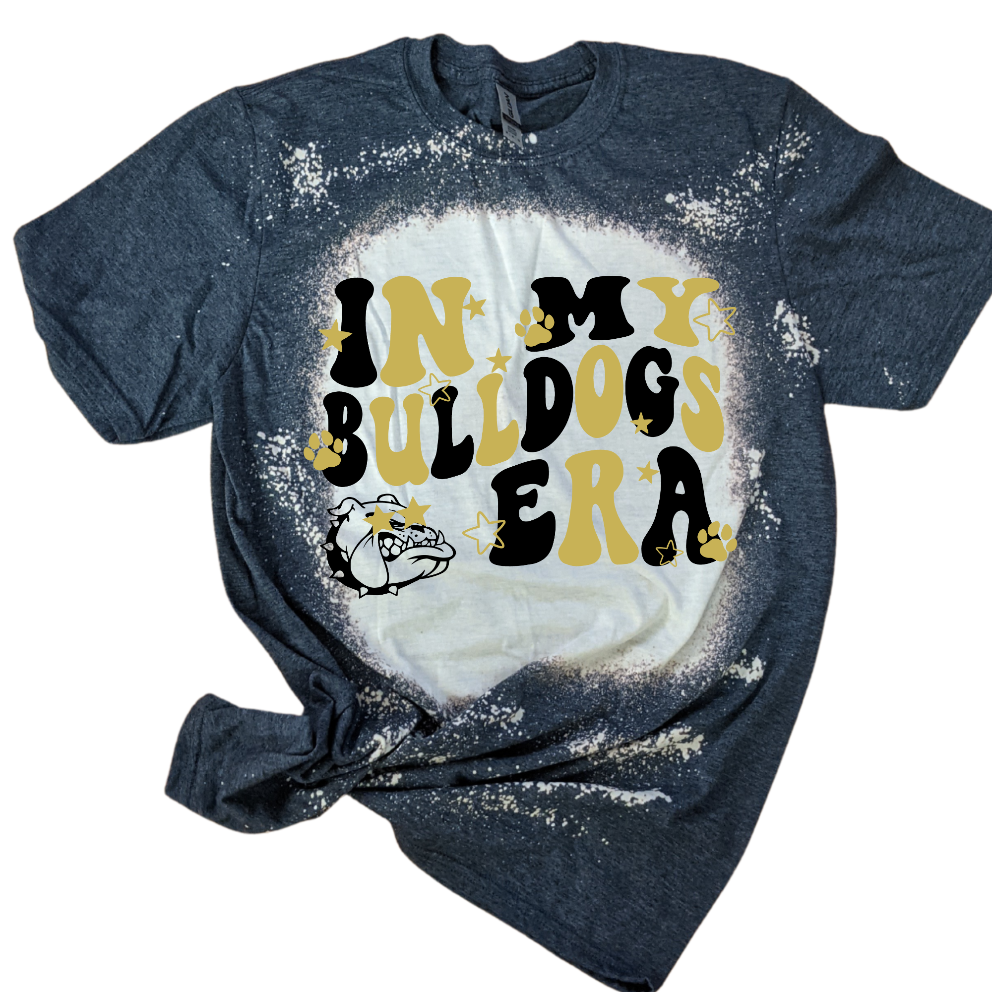 Bleached Retro Bulldog Tee