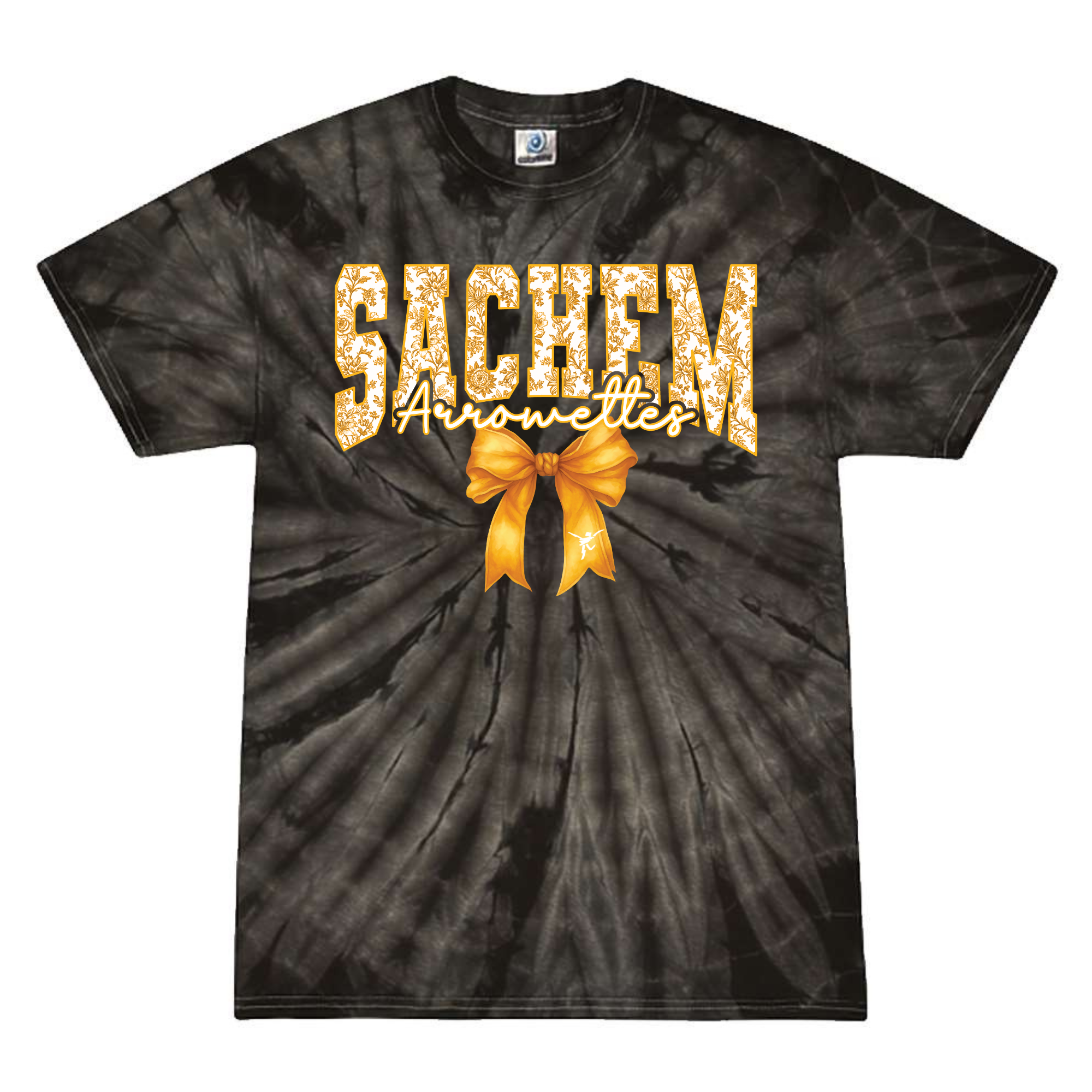 Blk Tie Dye Arrowettes Gold or Red logo Please choose Style needed