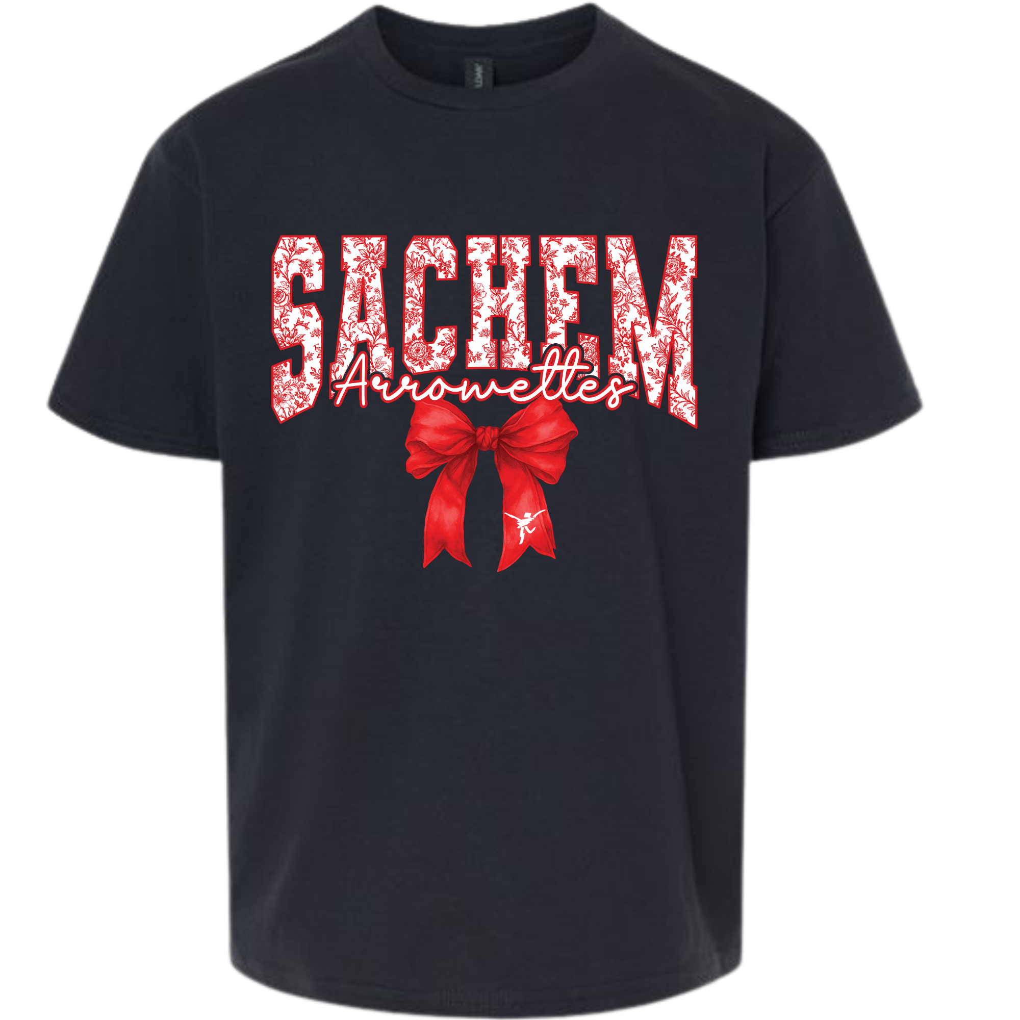Sachem Arrowettes Black Tee Please choose Color Arrowettes and Style you want