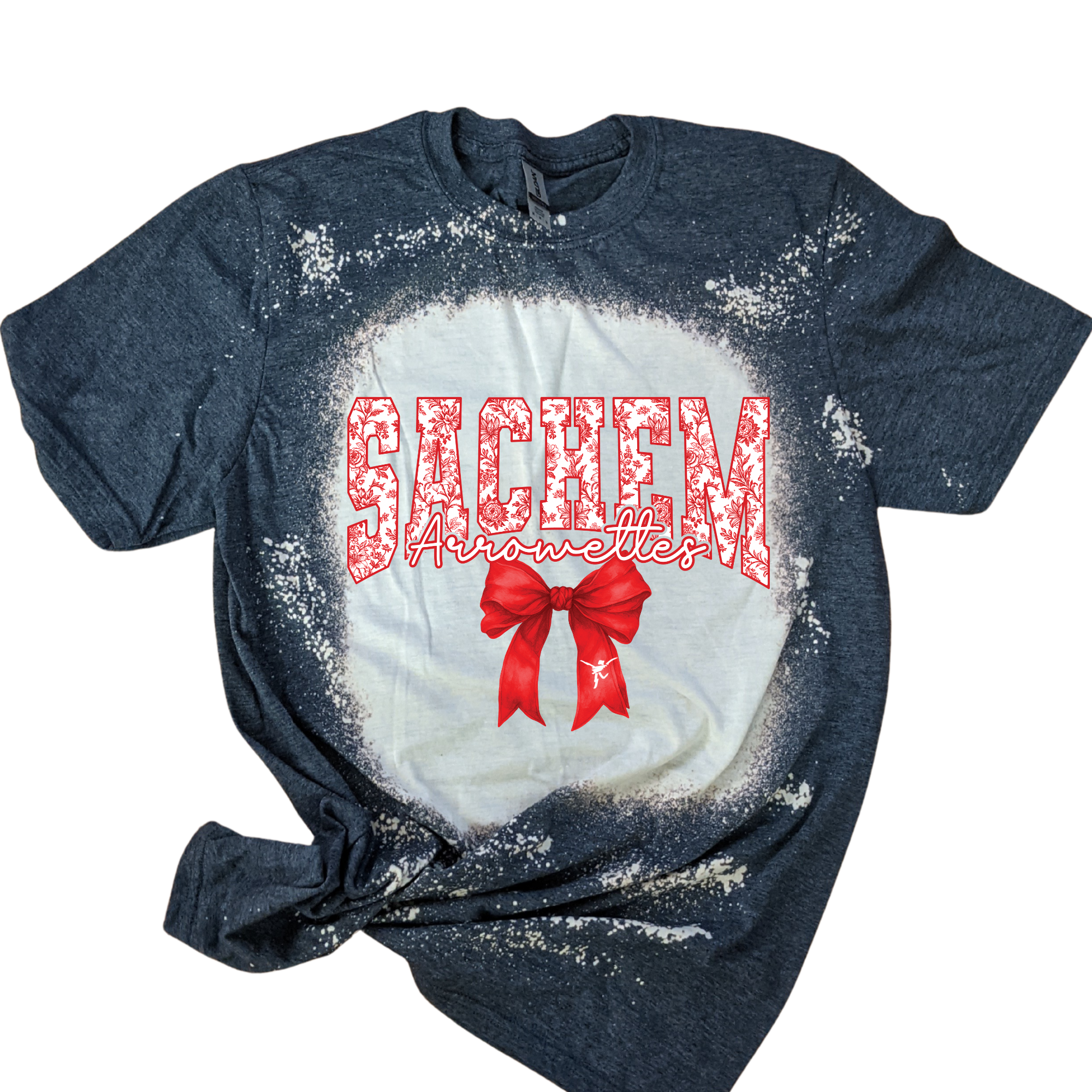 Bleached Tee Arrowettes Logo red / gold Please Choose Style in menu tab