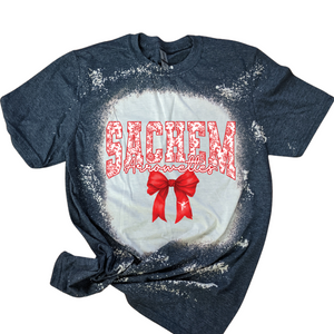 Bleached Tee Arrowettes Logo red / gold Please Choose Style in menu tab