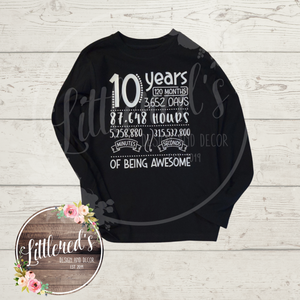 10th Birthday shirt