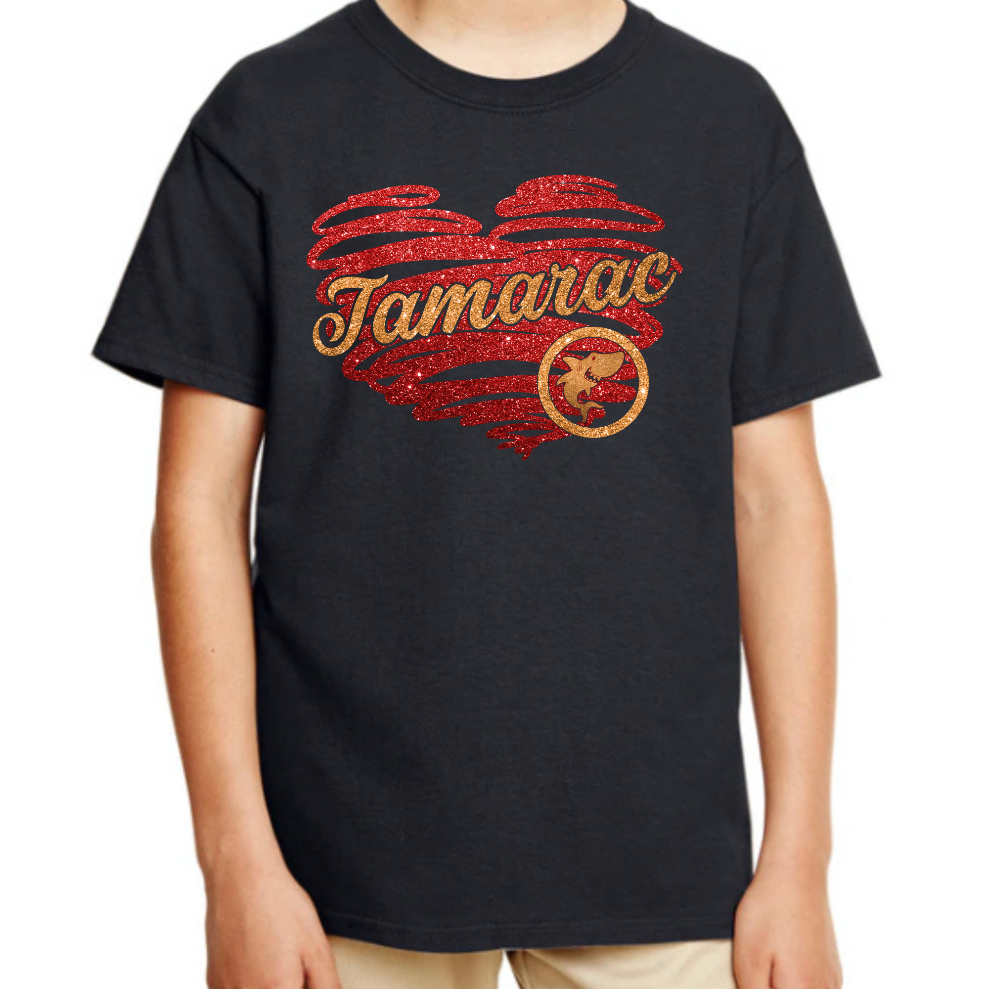 Tamarac Heart Black Tee Please choose style in menu