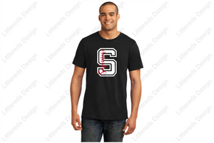 Sagamore S design Black tee or Long sleeve