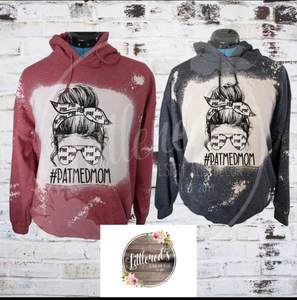 Patmedmom hoodie red or grey