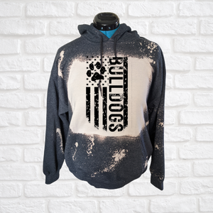 Bulldog Bleached Flag hoodie