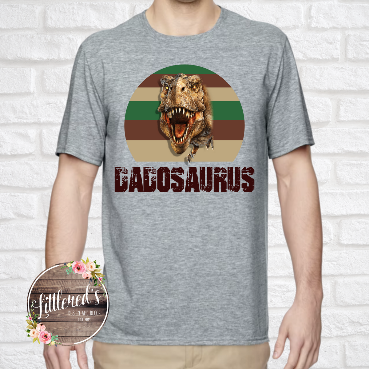 Dadosaurus Tee – Littlered's Design and Decor