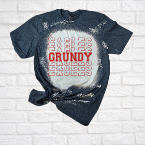 Grundy eagles 3d bleached tee