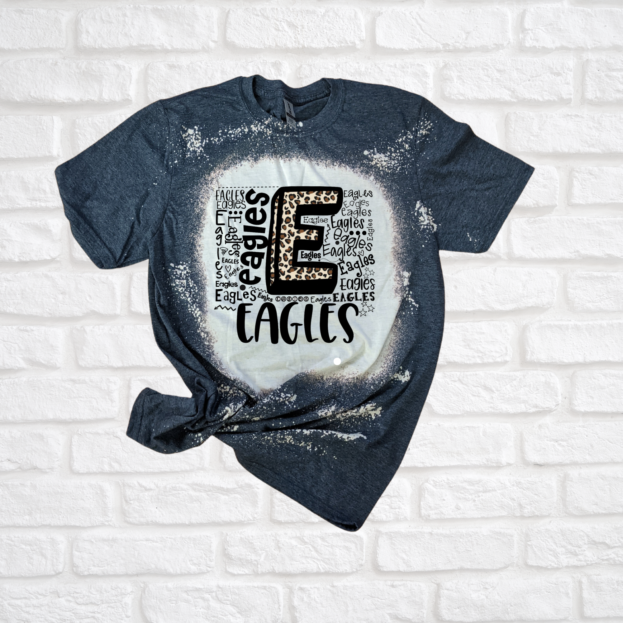 Eagles Font Bleached Tee