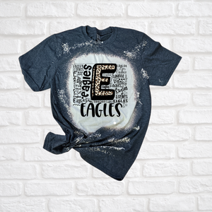 Eagles Font Bleached Tee