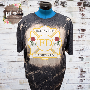 Ladies Aux Emblem Bleached tee