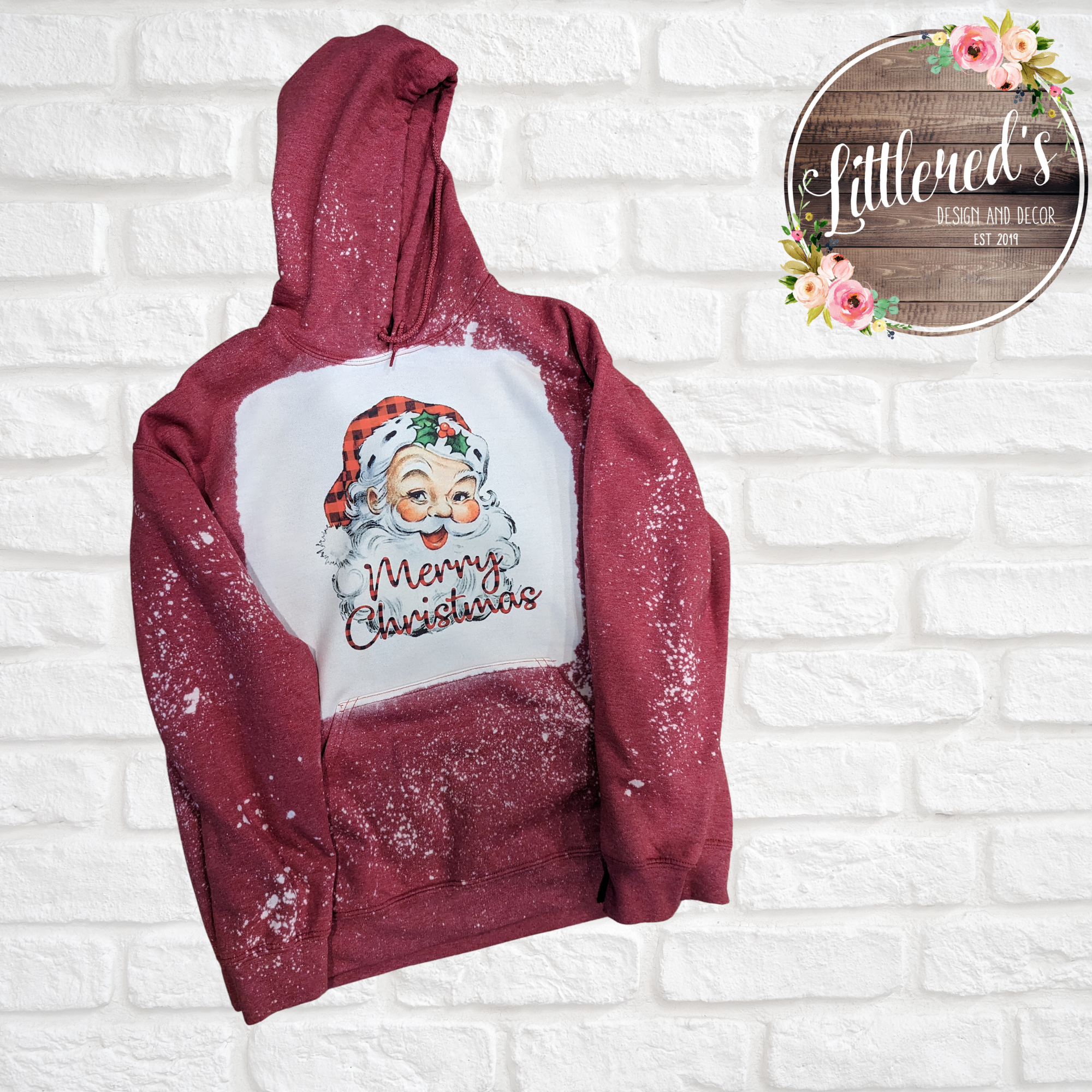Santa head hoodie